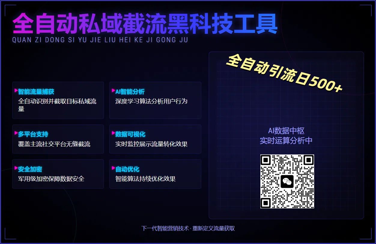 全自动私域截流黑科技工具——全自动引流日500+-知享知识库