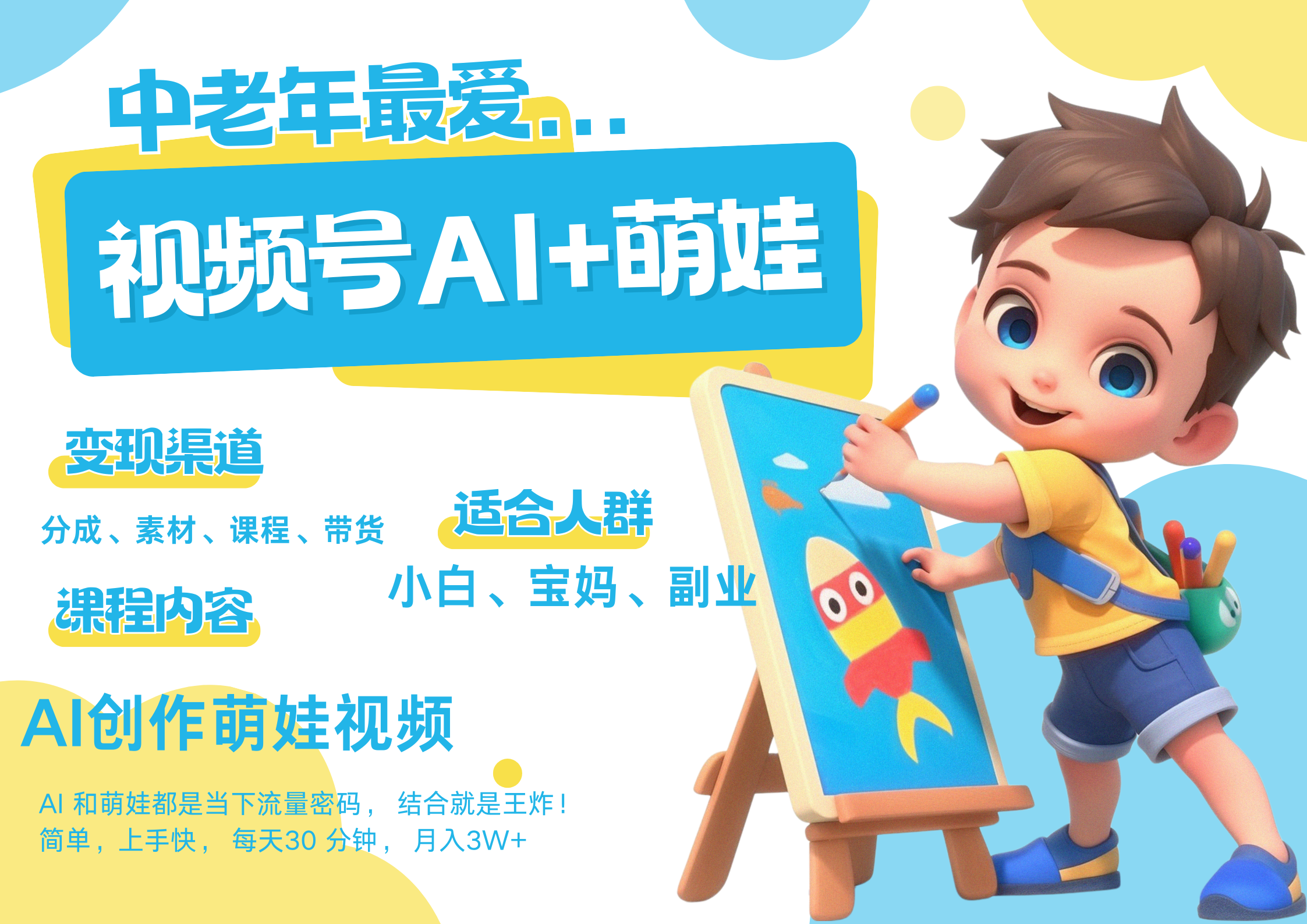 萌娃,又一爆款密码,小白3步上手,爆款率80%,每天十分钟,轻松AI变现萌娃搞钱,带货、素材、分成都非常猛,泼天流量,发布就爆!月入5W,抓紧学!-知享知识库