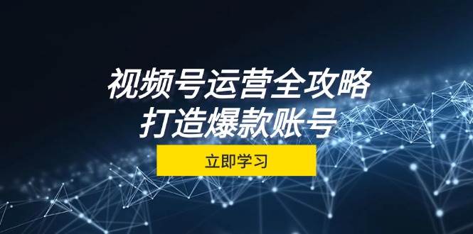 视频号运营全攻略，从定位到成交一站式学习，视频号核心秘诀，打造爆款账号-知享知识库