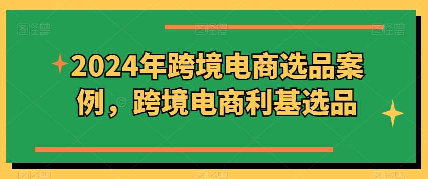 2024年跨境电商选品案例，跨境电商利基选品（更新11月）-知享知识库