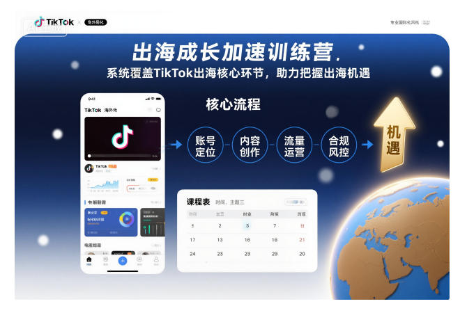 出海成长加速训练营,系统覆盖TikTok出海核心环节,助力把握出海机遇(更新)-知享知识库