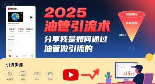 2025油管引流术，分享我是如何通过油管做引流的-知享知识库