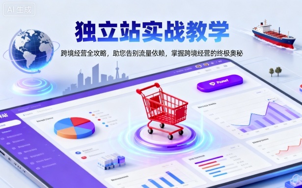 独立站实战教学，跨境经营全攻略，助您告别流量依赖，掌握跨境经营的终极奥-知享知识库