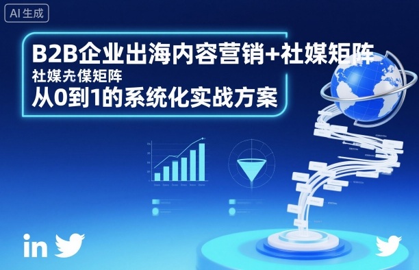 B2B企业出海内容营销+社媒矩阵，从0到1的系统化实战方案-知享知识库