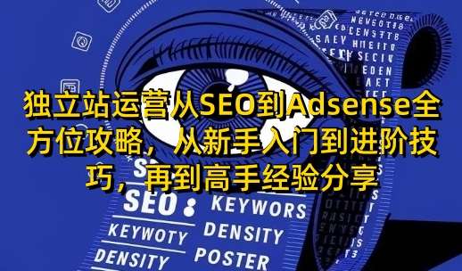 独立站运营从SEO到Adsense全方位攻略，从新手入门到进阶技巧，再到高手经验分享-知享知识库
