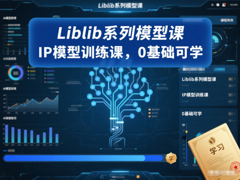 Liblib系列模型课，IP模型训练课，0基础可学-知享知识库