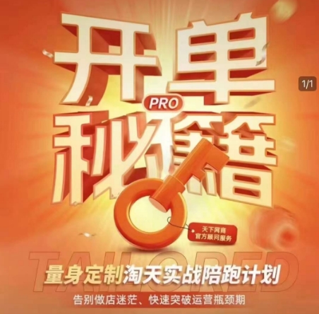 淘宝开单秘籍PRO，量身定制淘天实战陪跑计划，告别做店迷茫、快速突破运营瓶颈期（更新6月）-知享知识库