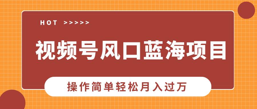 （13945期）视频号风口蓝海项目，中老年人的流量密码，操作简单轻松月入过万-知享知识库