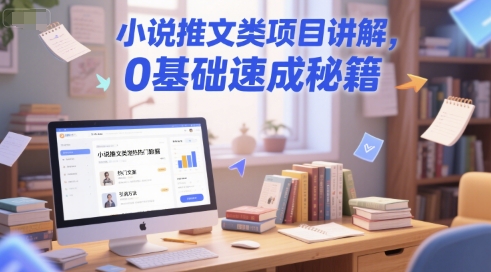 小说推文类项目讲解，0 基础速成秘籍-知享知识库