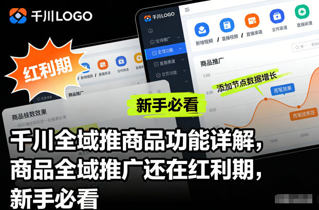 千川全域推商品功能详解，商品全域推广还在红利期，新手必看-知享知识库