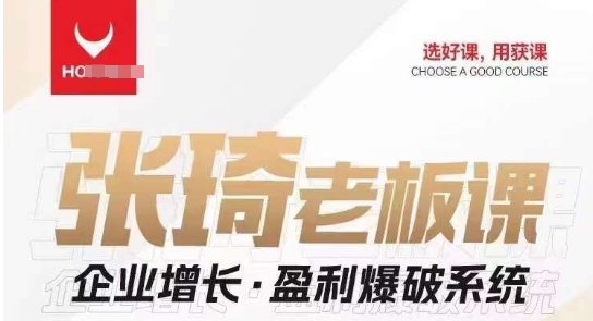 【组合课】张琦张琦老板企业增长·盈利爆破系统（直播专享）-知享知识库