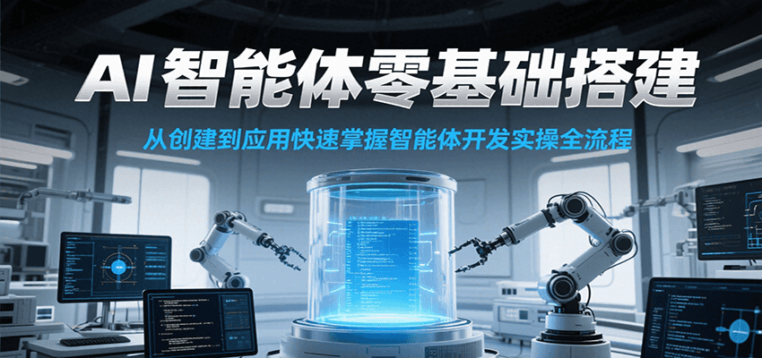 AI智能体零基础搭建实操课,从创建到应用快速掌握智能体开发全流程!-知享知识库