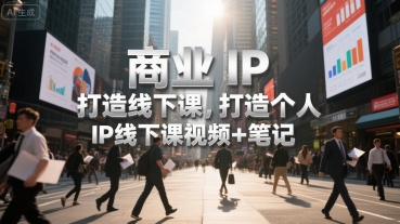 商业IP打造线下课,打造个人 IP线下课视频+笔记-知享知识库
