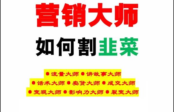 《营销大师如何割韭菜》禁止外传的大师绝学电子书-知享知识库