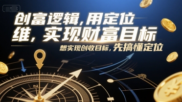 创富逻辑,用定位思维实现财富目标,想实现创收目标,先搞懂定位-知享知识库
