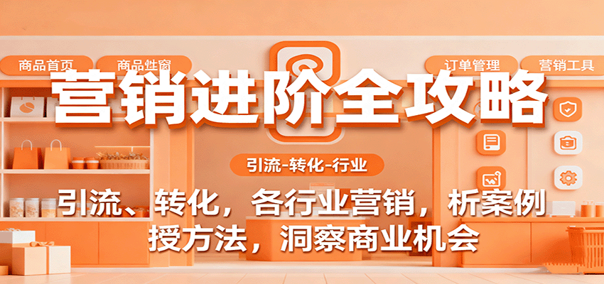 营销进阶全攻略，引流、转化，各行业营销，析案例，授方法，洞察商业机会-知享知识库