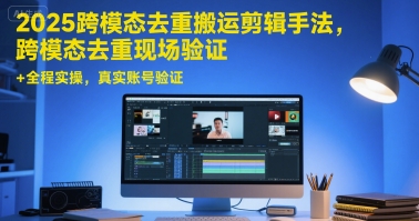 2025跨模态去重搬运剪辑手法，跨模态去重现场验证 +全程实操，真实账号验证-知享知识库