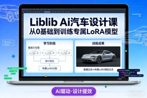 Liblib Ai汽车设计课，从0基础文生图，到教你训练专属设计和风格LoRA模型-知享知识库