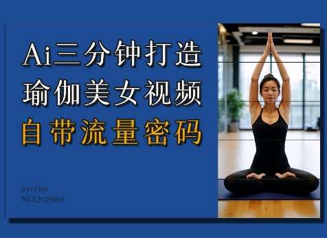 Ai3分钟打造瑜伽美女视频，自带流量密码-知享知识库