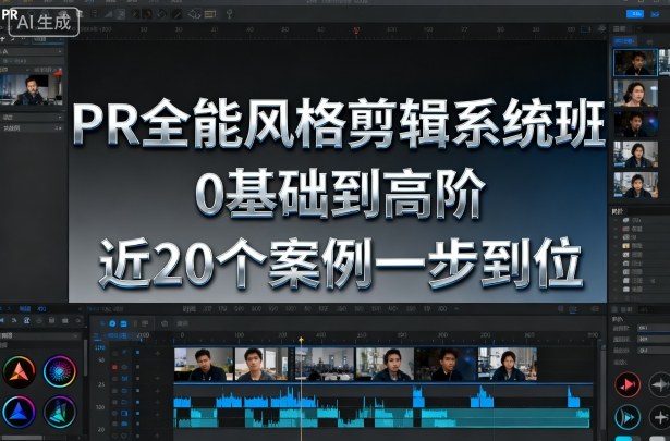 PR全能风格剪辑系统班，0基础到高阶，近20个案例一步到位-知享知识库
