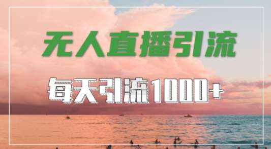 抖音快手视频号全平台通用，无人直播引流法，超暴力引流1000+高质量精准创业粉【揭秘】-知享知识库