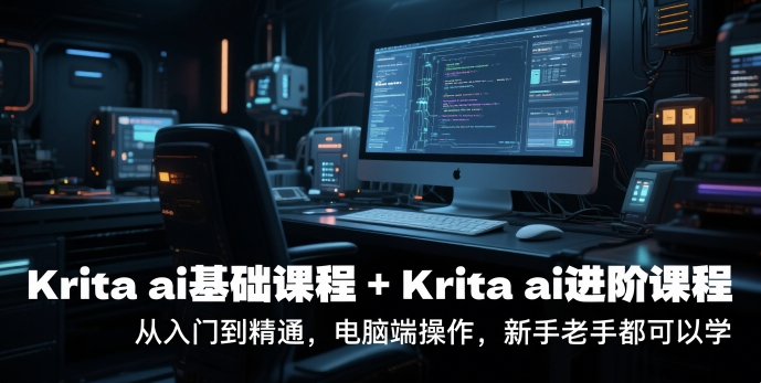 krita ai基础课程+Krita ai进阶课程，从入门到精通，电脑端操作，新手老手都可以学-知享知识库
