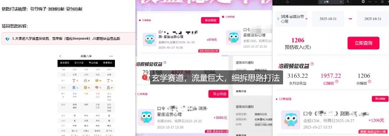 图片[2]-免费占星项目拆解_测测拉新玄学赛道，蓝海开局-知享知识库