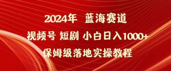 2024年视频号短剧新玩法小白日入1000+保姆级落地实操教程【揭秘】-知享知识库