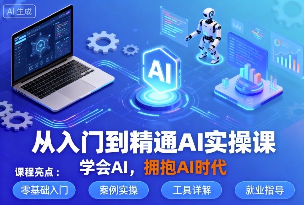 从入门到精通AI实操课,学会AI,拥抱AI时代-知享知识库