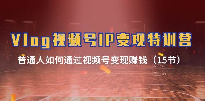 （11654期）Vlog 视频号IP变现特训营，普通人如何通过视频号变现赚钱（15节）-知享知识库