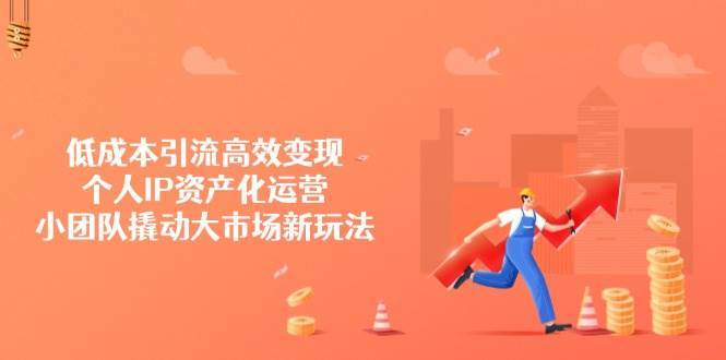 低成本引流高效变现，个人IP资产化运营，小团队撬动大市场新玩法-知享知识库