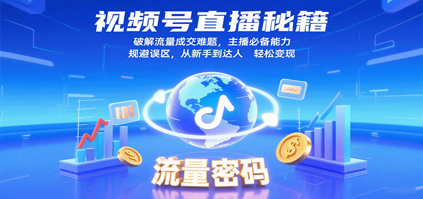 视频号直播秘籍,破解流量成交难题,主播必备能力,规避误区,从新手到达人轻松变现-知享知识库