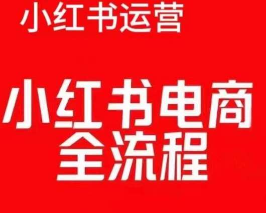 红薯电商实操课，小红书电商全流程-知享知识库