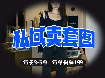 私域卖套图每天3-5单,每单利润99-知享知识库