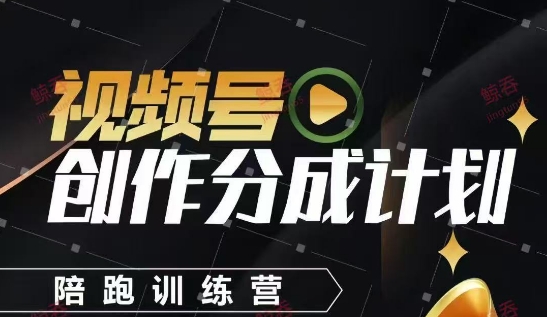 视频号创作分成计划陪跑训练营，手把手教会你如何制作视频，细水长流型项目-知享知识库