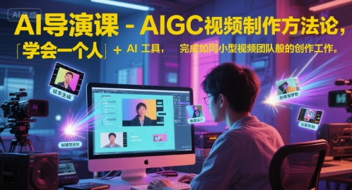 AI导演课-AIGC视频制作方法论，学会一个人+AI工具，完成如同小型视频团队般的创作工作，实现导演梦-知享知识库