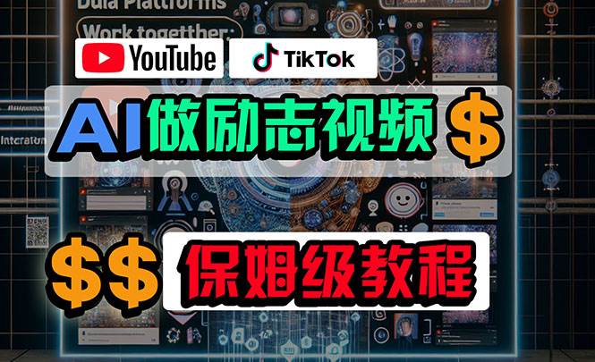 (10520期)利用AI制作励志视频,在YouTube和TikTok赚钱,小白可做(附工具)-知享知识库