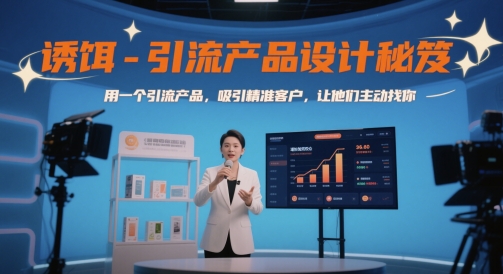 诱饵-引流产品设计秘笈，用一个引流产品，吸引精准客户，让他们主动找你-知享知识库
