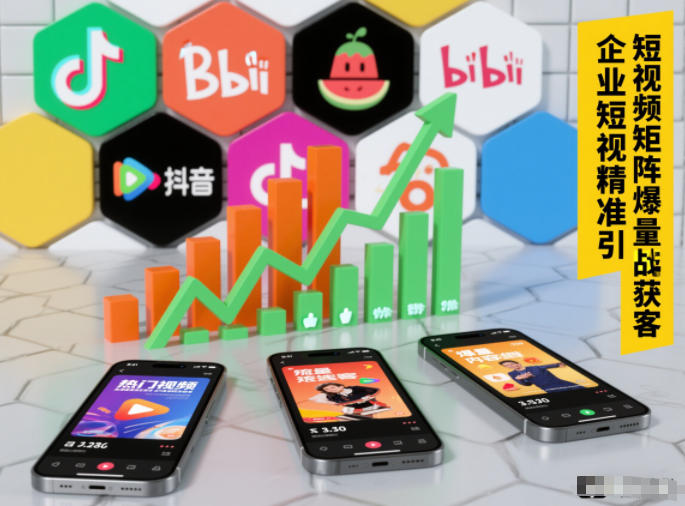 企业短视频精准引流矩阵获客，短视频矩阵爆量战法-知享知识库