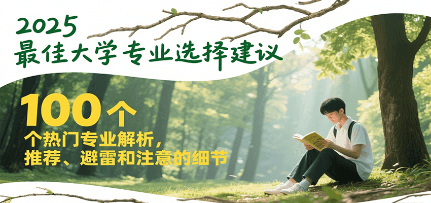2025最佳大学专业选择建议,100个热门专业解析,推荐、避雷和注意的细节-知享知识库