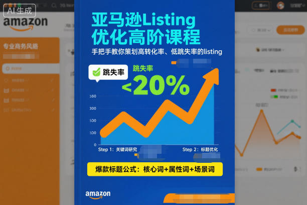 亚马逊Listing优化高阶课程,手把手教你策划高转化率、低跳失率的listing-知享知识库