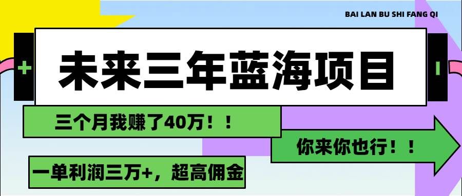 （11716期）未来三年，蓝海赛道，月入3万+-知享知识库
