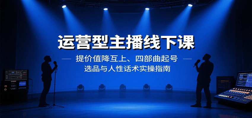 运营型主播线下课:提价值降互上、四部曲起号、选品与人性话术实操指南-知享知识库