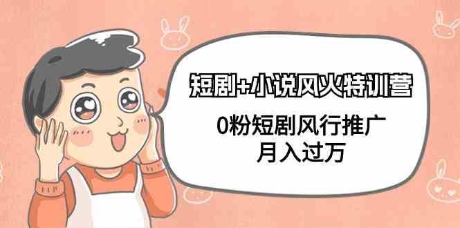 小说+短剧风火特训营，0粉短剧小说风行推广，实现月入过万-知享知识库