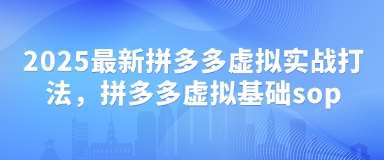 2025最新拼多多虚拟实战打法,拼多多虚拟基础sop-知享知识库