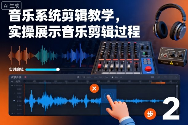 音乐系统剪辑教学,实操展示音乐剪辑过程-知享知识库
