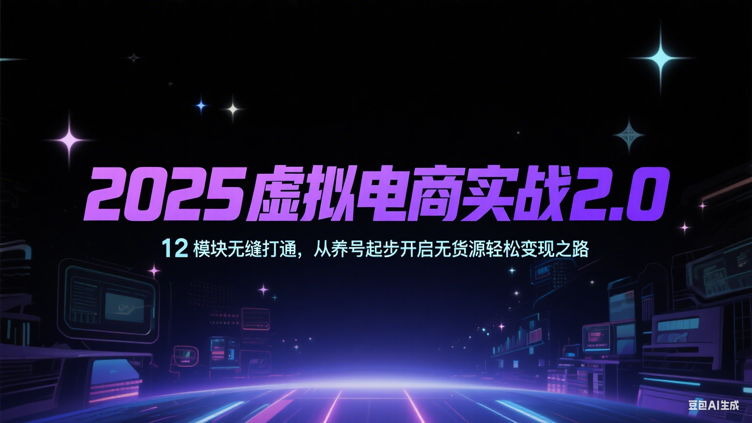 2025虚拟电商实战2.0，12模块无缝打通，从养号起步开启无货源轻松变现之路-知享知识库