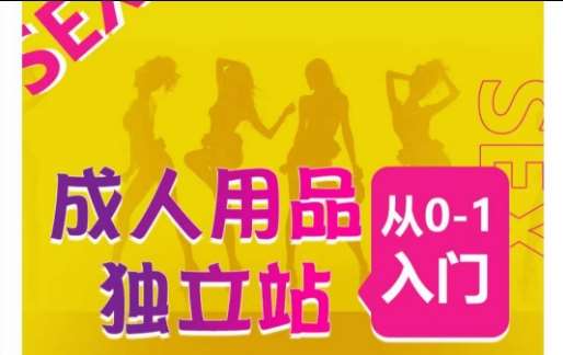 成人用品独立站从0-1入门，成品独立站运营全流程教学，七大好卖成品独立站推荐-知享知识库