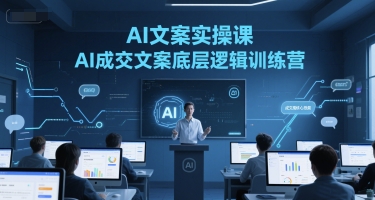 AI文案实操课,AI成交文案底层逻辑训练营-知享知识库