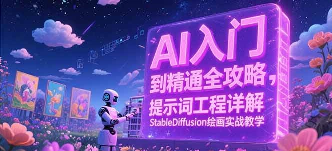 AI入门到精通全攻略，提示词工程详解，StableDiffusion绘画实战教学-知享知识库